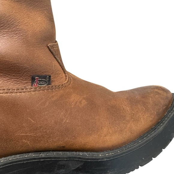 Justin Boots Aged Bark Youth Sz 3.5 D Work Boots 4782 - Picture 6 of 6